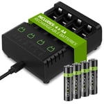 Venom AA Rechargeable Batteries & Charging Dock - Includes 4 x 2100mAh Batteries