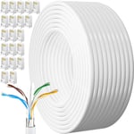 Ethernet Cable 100m, Extra Long Lan Cable Outdoor Cat6 100 Meters Outside Inter