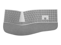 Microsoft Surface Ergonomic Keyboard - Clavier - sans fil - Bluetooth 4.0 - Allemand - gris alcantara - commercial