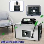 220V 20000mg Ozone Machine Ozone Generator Air Purifier w/ Timer UK plug