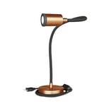 Creative Cables Ledad Bordslampa Med Mini Led Spotlight Och Table Flex Gu1d0 2-nr Plugg