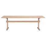 Rowico Westville matbord med tilläggsskiva vitpigmenterad ek 240/285x95 cm