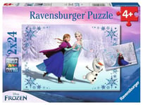 Ravensburger - A1504396 - Puzzle Enfant Classique - La Reine Des Neiges - Soeurs Pour Toujours - 2 x 24 Pièces