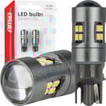 Ledlampor Canbus T10 W5w 16Smd 2016 Vit 12V 24V Amio-04234
