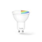 Hama Ampoule LED WiFi (GU10, 4,5 watts, sans concentrateur, réglable, contrôlable via Alexa/Google Home, 2700K, lampe WLAN, Compatible avec Echo, Classe énergétique A +) Blanc/Vert/Rouge/Bleu