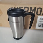 Thermos Thermocafe Steel Travel Mug with Sliding Closure Lid 400ML Free Delivery