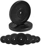 G5 HT SPORT Cast Iron Discs Rubberized Ø Hole 25 mm for Gym And Home Gym from 0.5 to 20 kg for Dumbbells And Barbell (2 x 5 kg)…