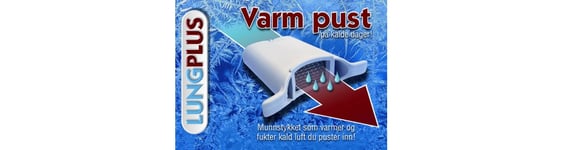 LungPlus Xtra Luftvarmer skyddar mot kald og tørr luft