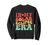 Retro In My Solar Eclipse Era 70s Cosmic Celebration Sweatshirt
