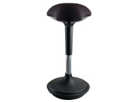 Kontorstol Unilux MOOVE - ergonomisk ståstol sort/stål