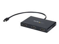 StarTech.com 3 Port Mini DisplayPort MST Hub - 4K 30Hz - Mini DP to HDMI Video Splitter for Multiple Monitors - mDP to HDMI (MSTMDP123HD) - Video/lyd-splitter - 3 x HDMI - stasjonær - AC 100/240 V