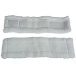 2 x Microfibre Cleaning Pads Cloths For Karcher WV50, WV55, WV60 Window Vacuums