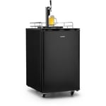 Klarstein Big Spender Single Tireuse à bière mobile, réfrigérateur pour fût -1 à 3°C ,50L max. ,Pompe à bière, Machine à bière, Noir - Noir