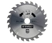 Sågklinga för trä Tivoly XT50514004435; 210 mm; Z24; 15°