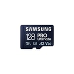 Samsung - Pro Ultimate 128GB microSD Card with usb Card Reader MB-MY128SB/WW (MB-MY128SB/WW)