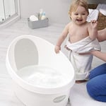 Premium Shnuggle Toddler Bath White With Light Grey Backrest Shnuggle Toddler U