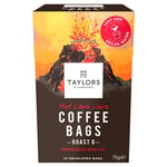 Taylors of Harrogate Fair Trade Roasted Ground Coffee Bags Pack 10's (Hot Lava Java, 1 Box (10 Bags))