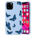 Yoedge Purple Silicone Case for Samsung Galaxy A52 5G 6.5″ Anti-Scratch Shockproof Case Soft TPU Creative Stylish Protective Cover for Samsung A52 Drop Protection Non-slip Bumper Cases,Blue butterfly