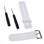 White Garmin Vivoactive Sports Watch Silicone Watch Band Wrist Strap Replacement