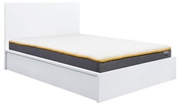 Oslo White Ottoman Bed - Comes in Double and King Size