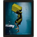 Pyramid International Little Nightmares Poster in 3D. Lenticular 3D Wall Art and Posters in Black Picture Frame 25cm x 20cm x 1.5cm - Official Merchandise