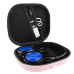Geekria Carrying Case Sony MDR ZX300, ZX310, ZX100, ZX110 Headphones (Pink)