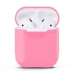Skyddsfodral av silikon till Apple AirPods laddningsfodral (Färg:: Rosa)