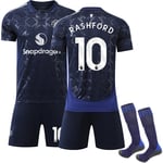 Manchester United Borta Fotbollströja Barn 2024-2025 Kit Nr.10 Rashford 28