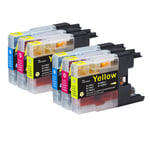 6 C/M/Y XL Ink Cartridges compatible with Brother MFC-J6510DW & MFC-J6710DW 