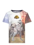 Short-Sleeved T-Shirt Tops T-shirts Short-sleeved Multi/patterned Jurassic World