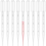 100 stycken pipetter, transparenta graderade pipetter, överföringspipetter för laboratorium, klassrum, experiment