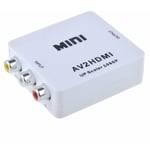 Northix - Adaptateur mini convertisseur vidéo av vers hdmi 720p 1080p