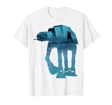Star Wars AT-AT Snow Landscape Fill Silhouette T-Shirt