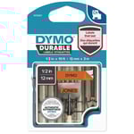 Dymo D1 - Självhäftande - Svart På Orange - Rulle (1,2 Cm X 3 M) 1 Kassett(Er) Etiketttejp - För Labelmanager 100, 150, 160, 200, 210, 220, 260, 280, 300, 360, 420, 450  Mobilelabeler