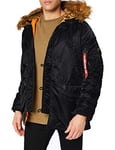 Alpha Industries Men's N3B VF 59 Winter Jacket for Ladies, Black, Small