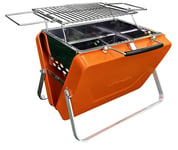 Flergangsgrill, HomeLine Buddy, Orange, koffert