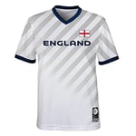 Official 2023 Women's Football World Cup Youth Team Shirt, England, White, 13-15 Years