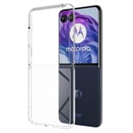För Motorola Razr 50 Ultra 5G Skal TPU+Acrylic Genomskinligt Telefonskal, Integrerad Design Transparent