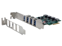 EXSYS GmbH USB 3.2 Gen 1 PCIe-kort med 4 portar, 3A (Renesas) (EX-11194)