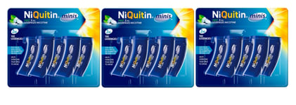 Pack of 3 Niquitin Minis Mint 2mg Lozenges Nicotine (100 PerPack x 3) NEW