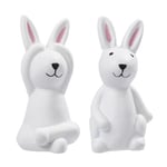 Creativ Polyresin Figurer - Vita Kaniner 4 cm 2 st