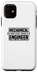 Coque pour iPhone 11 Ingénieur mécanique drôle - Génie maléfique intelligemment