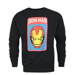 Iron Man Mens Mask Sweatshirt NS6110