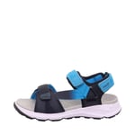 Superfit Criss Cross sandaler (barn) - Blue/Turquoise, 28
