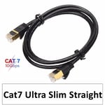 1.0m Straight Câble Ethernet CAT7 10Gbps, Mini câble Lan Slim, 4.0mm diamètre, RJ45 ordinateurs portables, Modem PS 4, réseau Nipseyteko