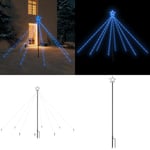 Julgransbelysning inomhus/utomhus 400 LEDs blå 2,5 m - LED-slinga - LED-slingor - Home & Living
