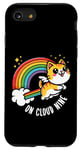 iPhone SE (2020) / 7 / 8 9th Birthday Funny Cat Rainbow On Cloud Nine Case