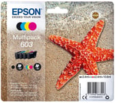 Epson 603 Starfish Genuine , 4-Colours Multipack Ink Cartridges Original Packagi