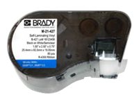 Brady B-427 - Vinyl - Permanent Akrylhäftning - Svart På Vitt/Genomskinlig - 12.7 X 31.75 Mm 200 Etikett (Er) (1 Rulle/Rullar X 200) Etiketter - För Brady Bmp41, Bmp51, Bmp51 Voice And Data Communications Starter Kit, Bmp53