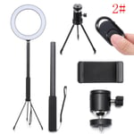 8" Led Ring Light Camera Selfie Lamp Desk Ringlight Kit 2